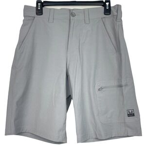 NEW Huk NXTLVL 10.5" Short Mens S Next Level Grey Cargo Performance Fishing
